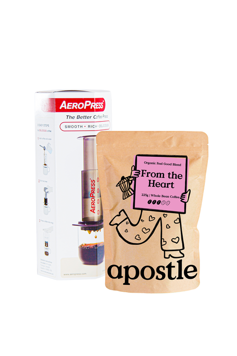 Apostle Coffee 225g Bag & Aeropress Original Coffee Maker