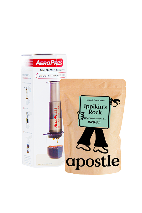 Apostle Coffee 225g Bag & Aeropress Original Coffee Maker