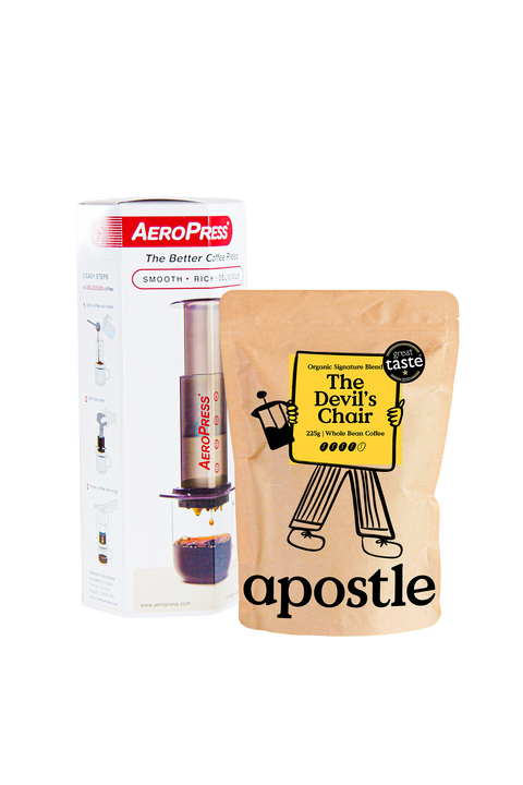 Apostle Coffee 225g Bag & Aeropress Original Coffee Maker