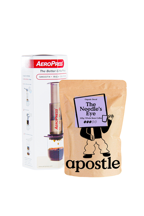 Apostle Coffee 225g Bag & Aeropress Original Coffee Maker