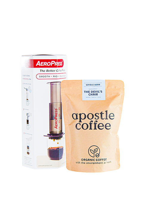 Apostle Coffee 225g Bag & Aeropress Original Coffee Maker