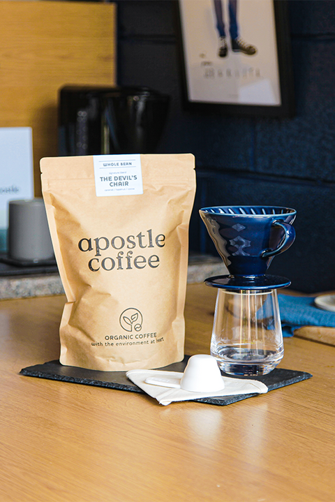 Apostle Coffee 225g Bag & Cloth Filter Co Reusable Filter